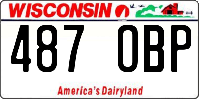 WI license plate 487OBP
