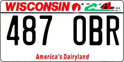 WI license plate 487OBR
