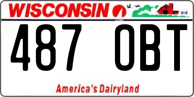 WI license plate 487OBT