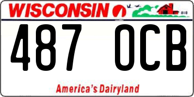 WI license plate 487OCB
