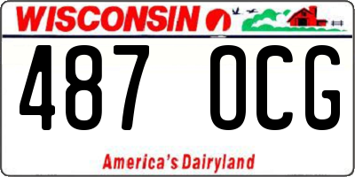WI license plate 487OCG