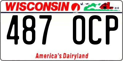 WI license plate 487OCP
