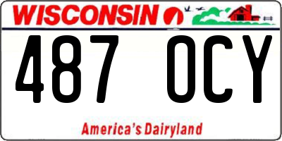 WI license plate 487OCY