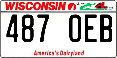 WI license plate 487OEB