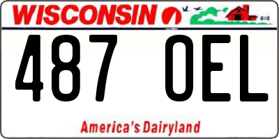 WI license plate 487OEL