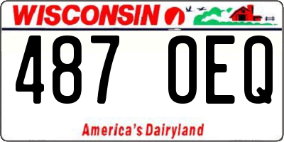 WI license plate 487OEQ
