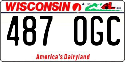 WI license plate 487OGC