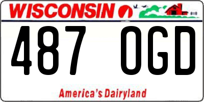 WI license plate 487OGD
