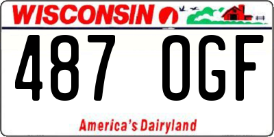 WI license plate 487OGF