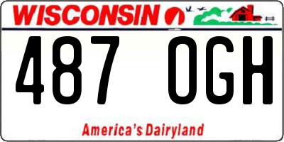 WI license plate 487OGH
