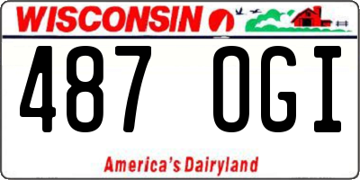 WI license plate 487OGI