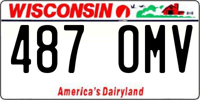 WI license plate 487OMV