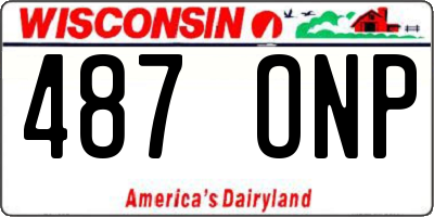 WI license plate 487ONP
