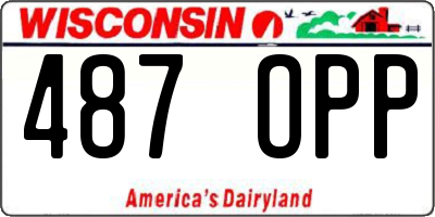 WI license plate 487OPP