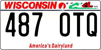 WI license plate 487OTQ