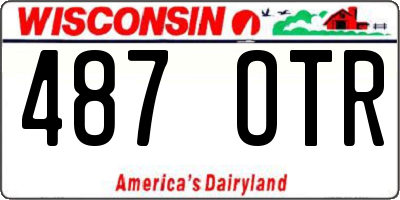 WI license plate 487OTR
