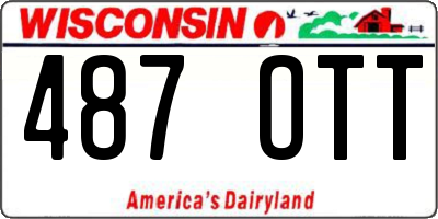 WI license plate 487OTT