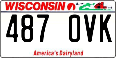 WI license plate 487OVK