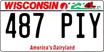 WI license plate 487PIY
