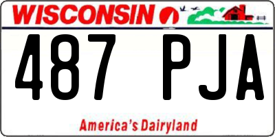 WI license plate 487PJA