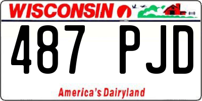 WI license plate 487PJD