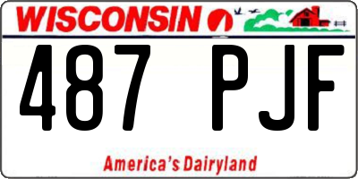 WI license plate 487PJF