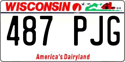 WI license plate 487PJG