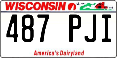 WI license plate 487PJI