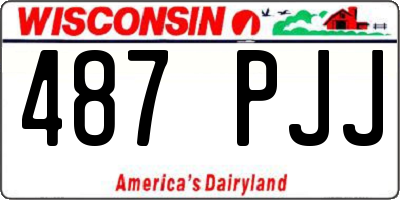 WI license plate 487PJJ