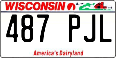 WI license plate 487PJL
