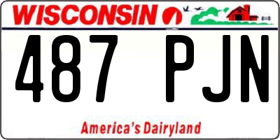 WI license plate 487PJN