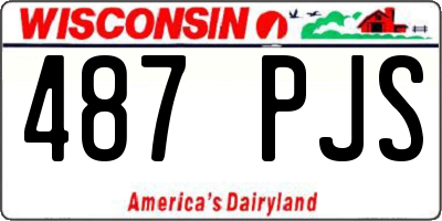 WI license plate 487PJS