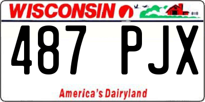 WI license plate 487PJX