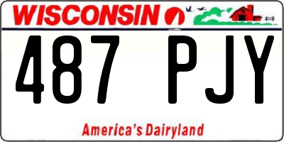 WI license plate 487PJY