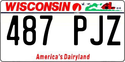 WI license plate 487PJZ
