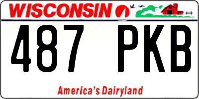 WI license plate 487PKB