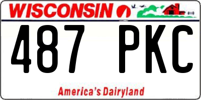 WI license plate 487PKC
