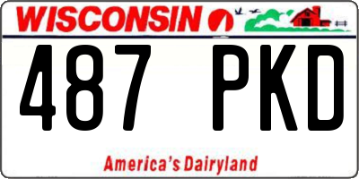WI license plate 487PKD