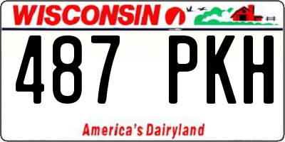 WI license plate 487PKH