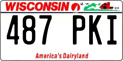 WI license plate 487PKI