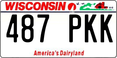 WI license plate 487PKK