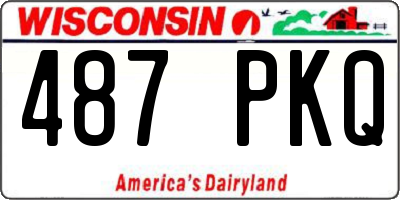 WI license plate 487PKQ