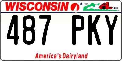 WI license plate 487PKY