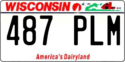 WI license plate 487PLM