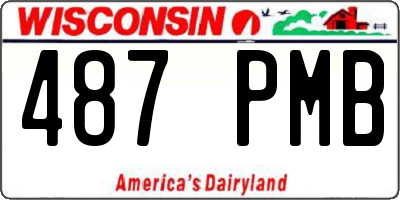 WI license plate 487PMB