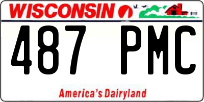 WI license plate 487PMC