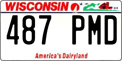 WI license plate 487PMD