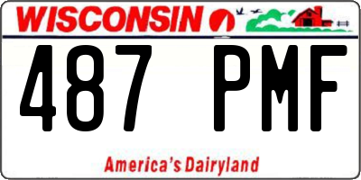 WI license plate 487PMF