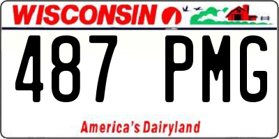 WI license plate 487PMG