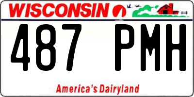 WI license plate 487PMH